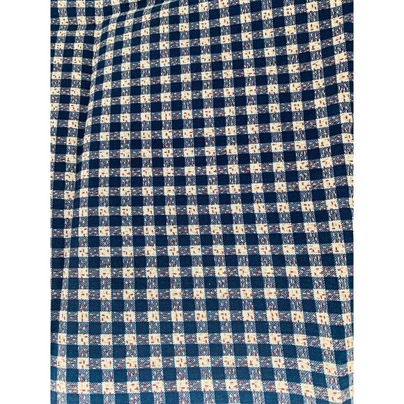 Quilting Cotton Fabric Crafting By The Yard 56" Wide Blue Check Red Flecks White - Picture 1 of 5